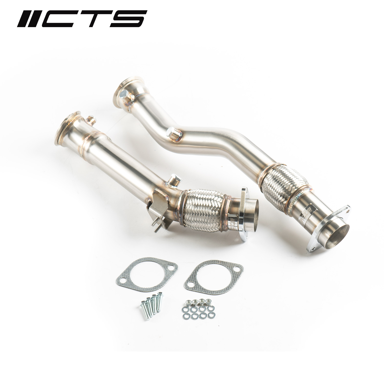 CTS Turbo BMW S58 F97/G01 X3M/X3MC и F98/G02 X4M/X4MC выхлопные трубы без термоусадки номер CTS-EXH-DP-0043RC