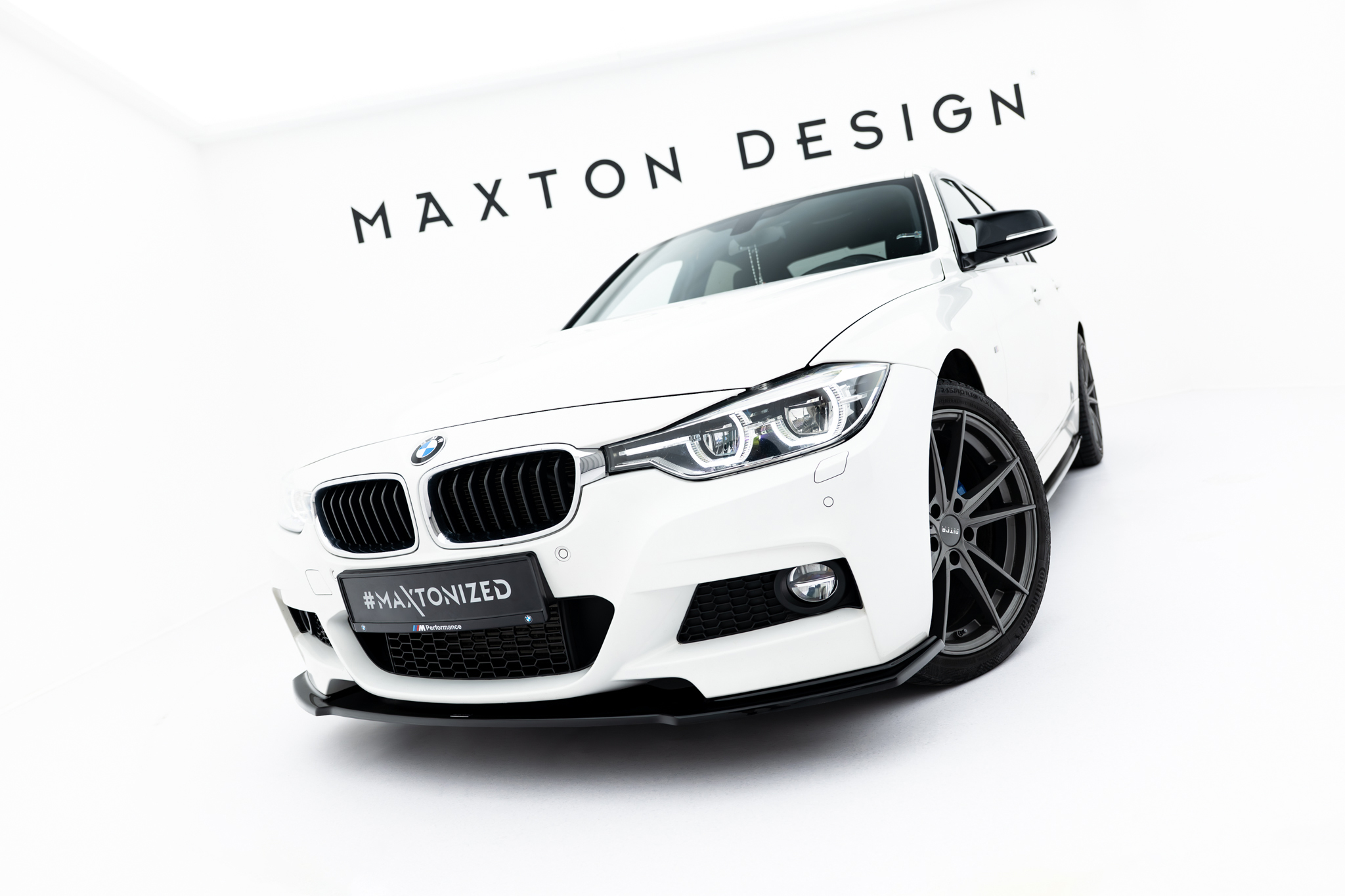 Передний сплиттер BMW 3 M-Pack F30 / F30 Facelift MAXTON DESIGN BM-3-F30F-MPACK-FD1G