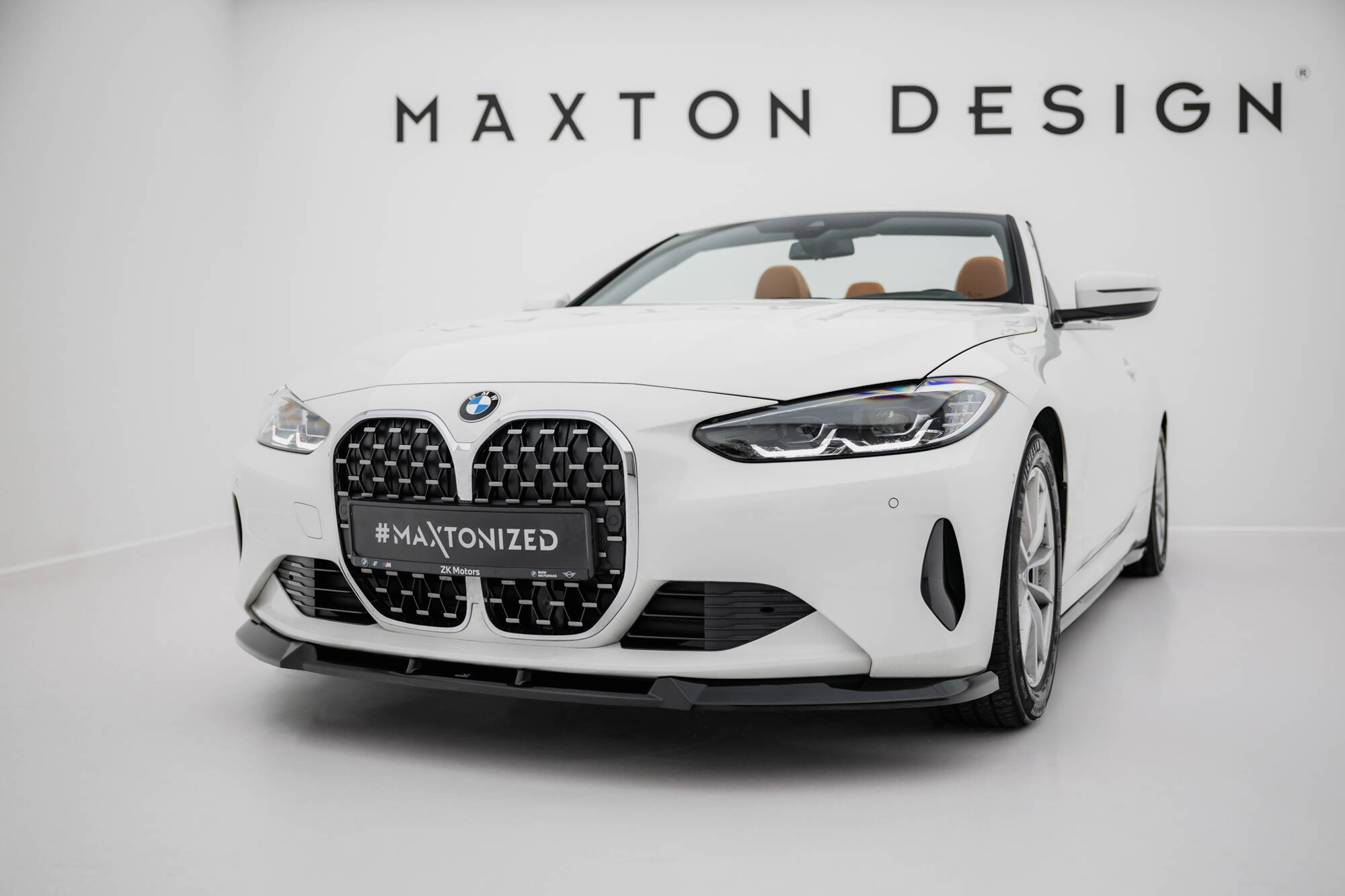 Передний сплиттер BMW 4 Coupe / Cabrio G22 / G23 MAXTON DESIGN BM-4-G23-CA-FD1G