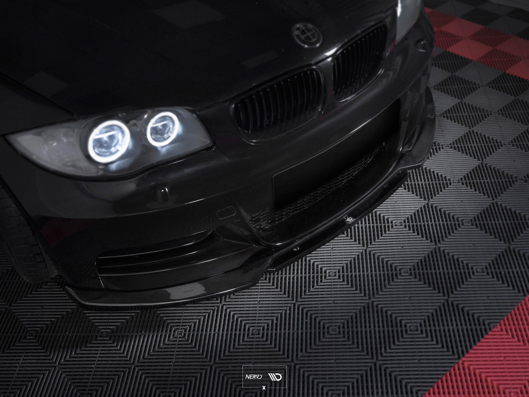 Передний сплиттер V.1 BMW 1 M-Pack E82 Facelift MAXTON DESIGN BM-1-82F-MPACK-FD1G+FD1RG