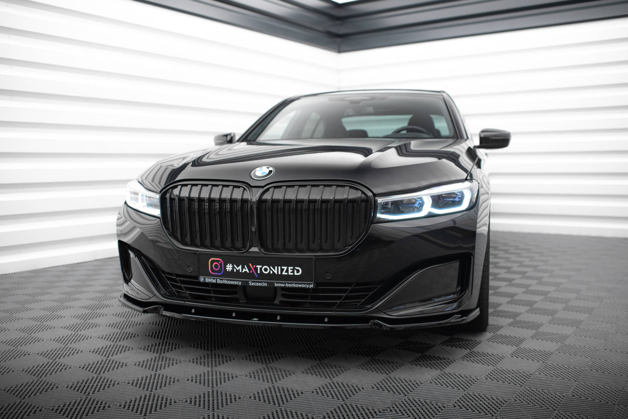 Передний сплиттер V.1 для BMW 7 G11 / G12 (рестайлинг) MAXTON DESIGN BM-7-11F-FD1G