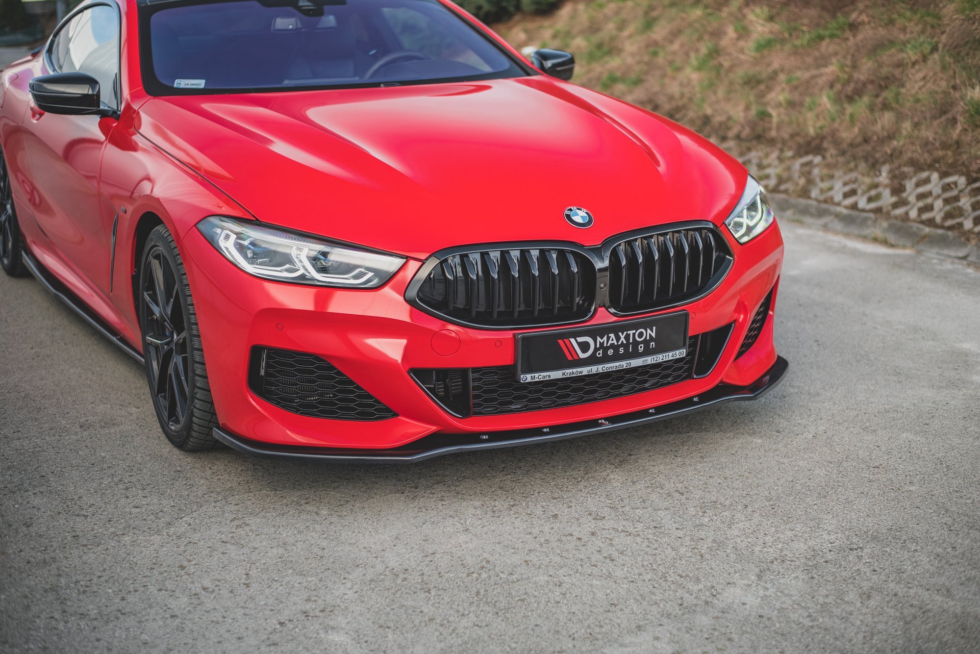 Передний сплиттер V.1 для BMW 8 Coupe G15 / 8 Gran Coupe M-pack G16 MAXTON DESIGN BM-M850-G15-FD1G