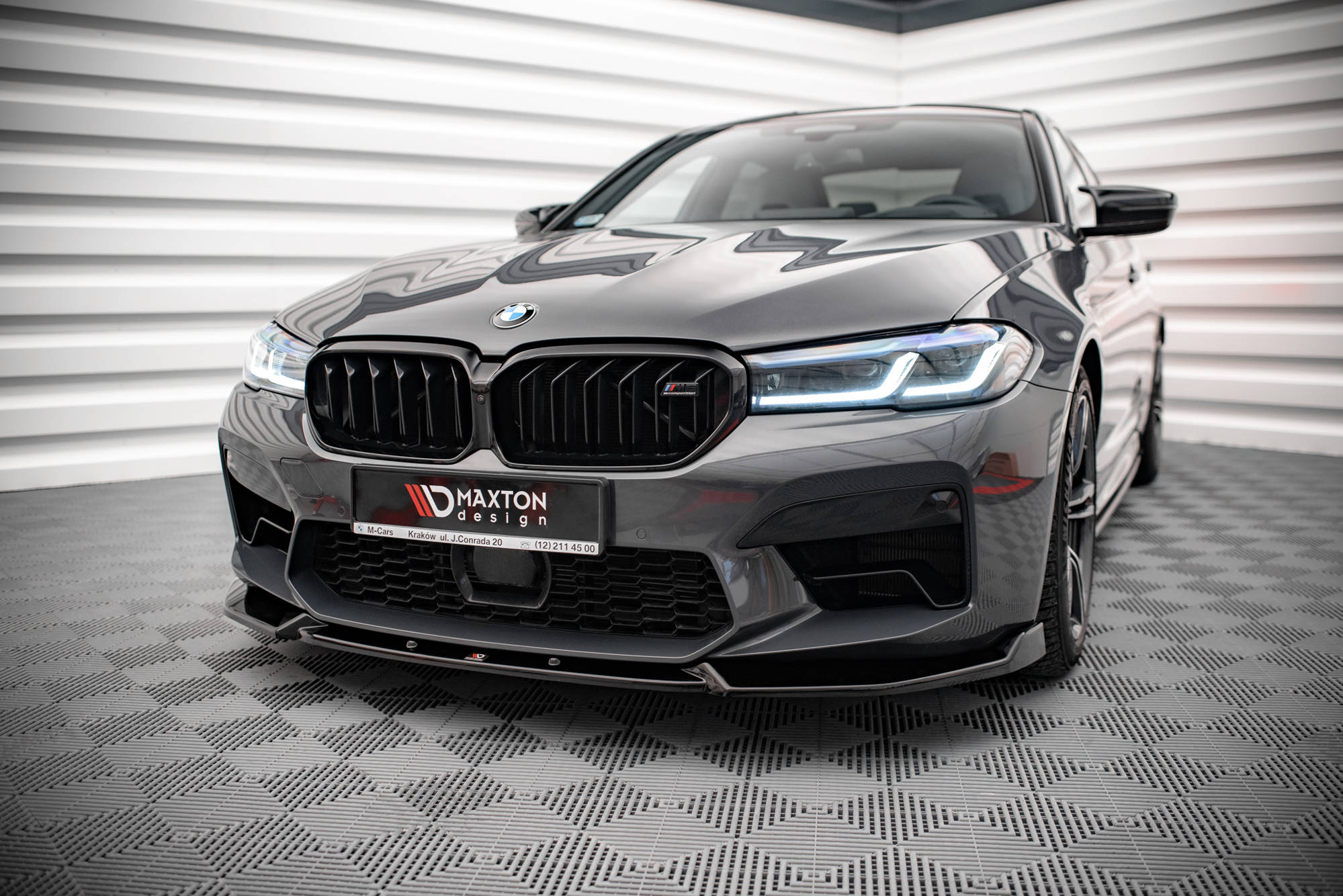 Передний сплиттер V1 для BMW M5 F90 (рестайлинг) MAXTON DESIGN BM-5-90F-M-FD1G