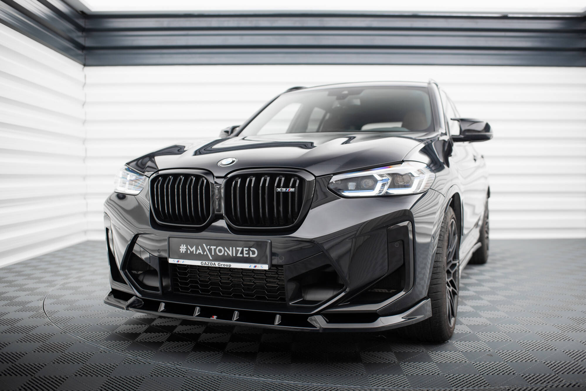 Передний сплиттер V.1 для BMW X3 M F97 (рестайлинг) MAXTON DESIGN BM-X3M-F97F-FD1G