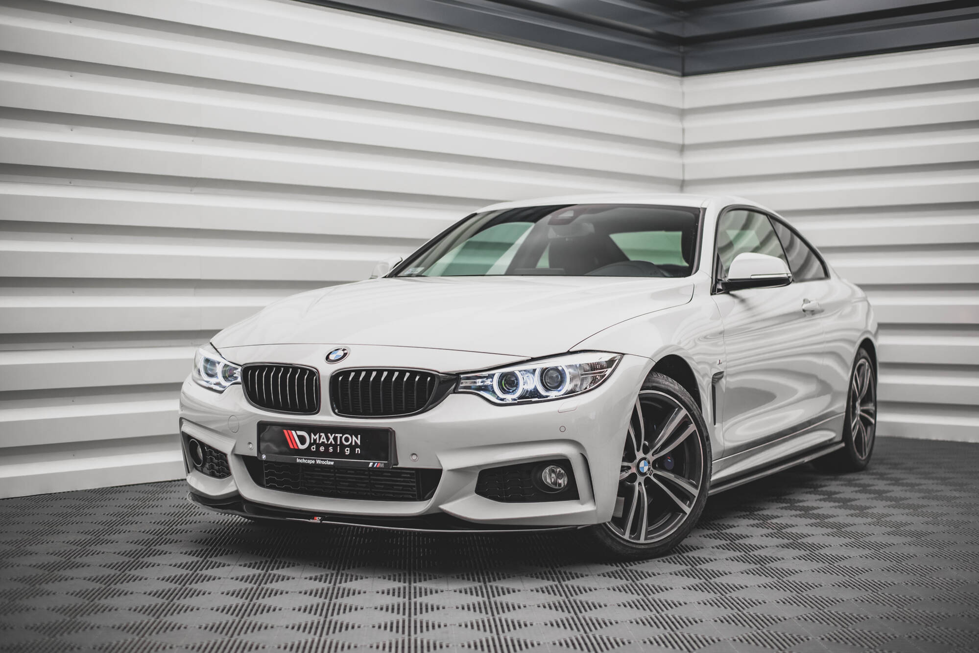 Передний сплиттер V.2 для BMW 4 Coupe / Gran Coupe / Cabrio M-Pack F32 / F36 / F33 MAXTON DESIGN BM-4-F32-MPACK-FD2G