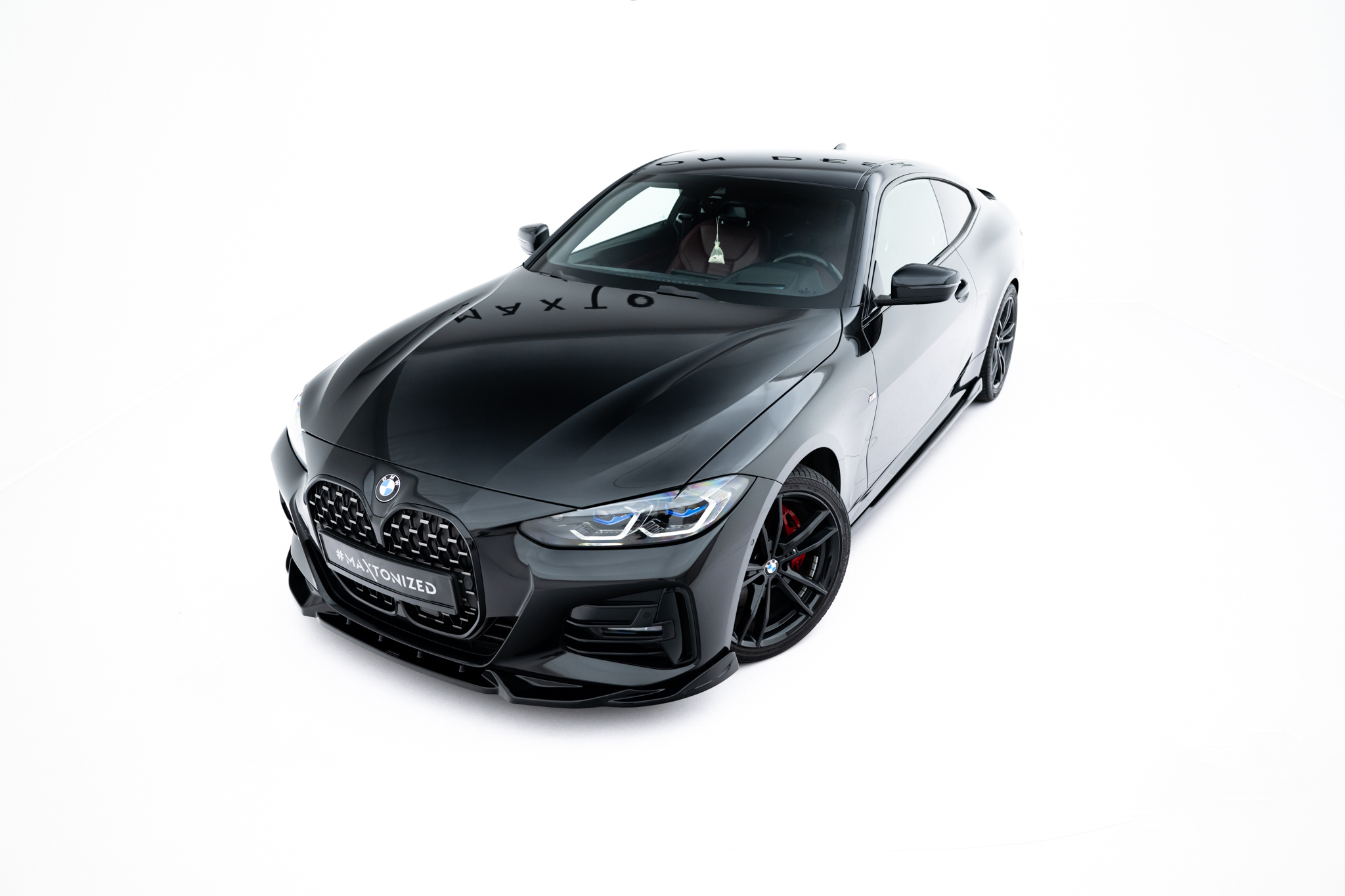 Передний сплиттер V.2 BMW 4 M-Pack / M440i G22 / G23 / G22 Facelift / G23 Facelift MAXTON DESIGN BM-4-G22-MPACK-FD2G