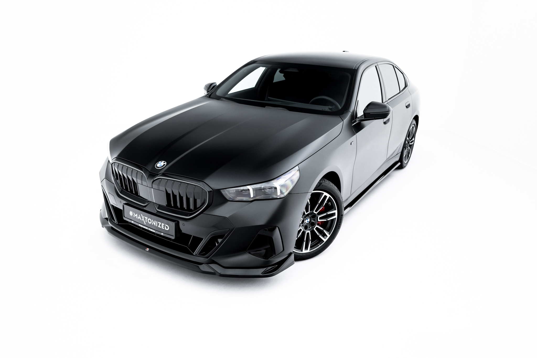 Передний сплиттер V.2 для BMW 5 / i5 M-Pack G60 MAXTON DESIGN BM-5-G60-MPACK-FD2G