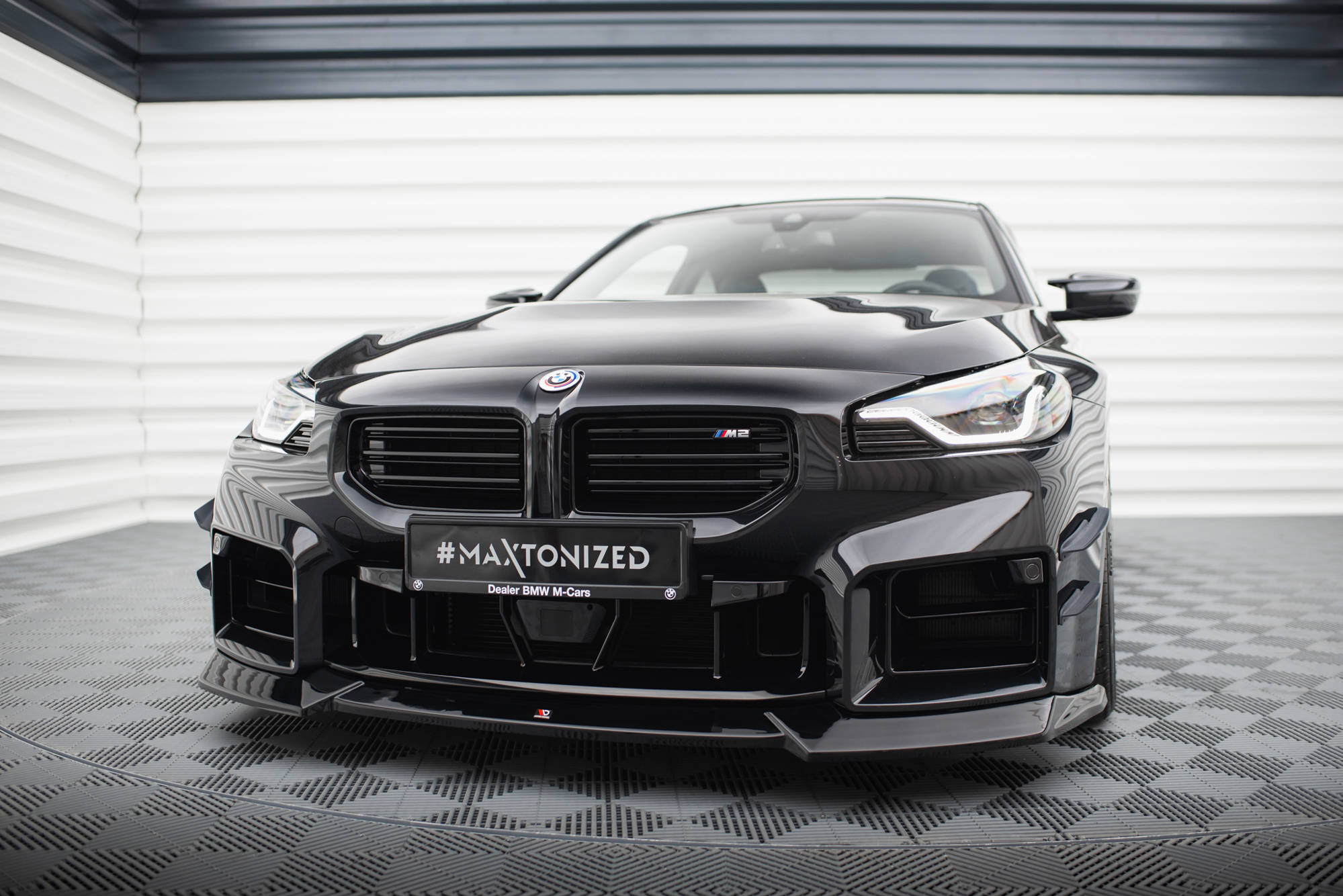 Передний сплиттер V2 для BMW M2 G87 MAXTON DESIGN BM-M2-G87-FD2G