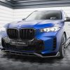 Передний сплиттер V.2 для BMW X5 M-Pack G05 (рестайлинг) MAXTON DESIGN BM-X5-05F-MPACK-FD2G+FD2RG