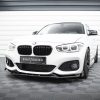 Передний сплиттер V.5 + закрылки BMW 1 M-Pack / M140i F20 Facelift MAXTON DESIGN BM-1-F20F-M-FD5G+FSF1B