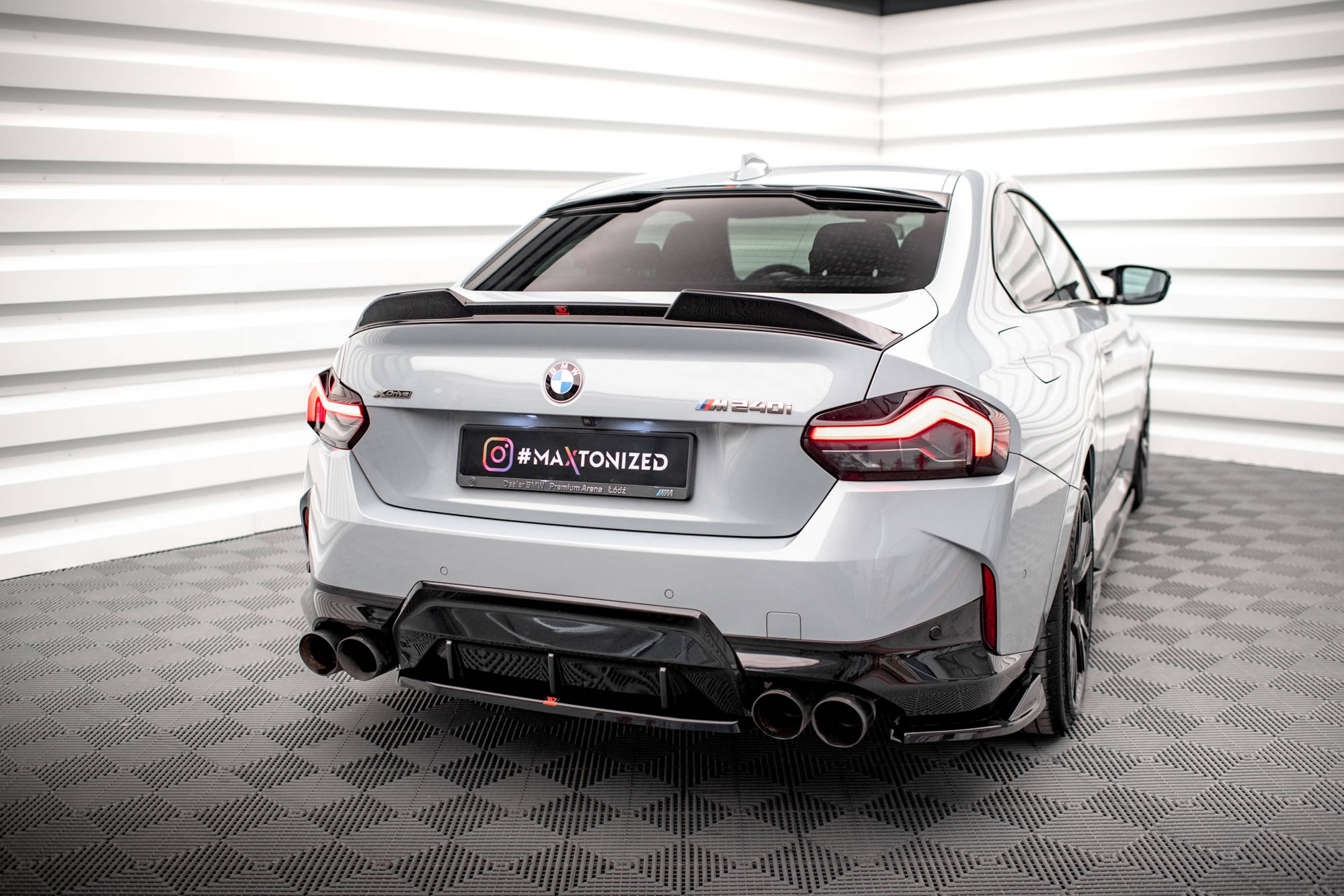 Задний сплиттер для BMW 2 Coupe M240i G42 MAXTON DESIGN BM-2-42-M-RD1G