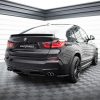 Задний сплиттер для BMW X4 M-PACK (с вертикальной перекладиной) MAXTON DESIGN BM-X4-26-MPACK-RD1+RD2G