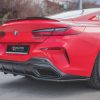 Задний сплиттер (с вертикальными планками) BMW 8 Coupe M-Pack G15 MAXTON DESIGN BM-M850-G15-RD1G+RD2G