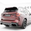 Задний сплиттер (с вертикальными планками) BMW iX3 M-Pack G08 Facelift MAXTON DESIGN BM-IX3-1-MPACK-RD1G+RD2G