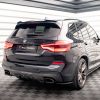 Задний сплиттер (с вертикальными планками) BMW X3 M40i / M40d G01 MAXTON DESIGN BM-X3-01-M40-RD1G+RD2G