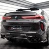 Задний сплиттер (с вертикальными планками) BMW X6 M F96 MAXTON DESIGN BM-X6-F96-M-RD1G+RD2G