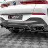 Задний сплиттер (с вертикальными планками) V.1 BMW X6 M-Pack G06 MAXTON DESIGN BM-X6-06-MPACK-RD1G+RD2G