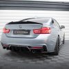Задний диффузор BMW 4 Coupe / Gran Coupe / Cabrio M-Pack F32 / F36 / F33 (версия с одинарными выхлопными трубами с обеих сторон) MAXTON DESIGN BM-4-F32-MPACK-RS1GO_O
