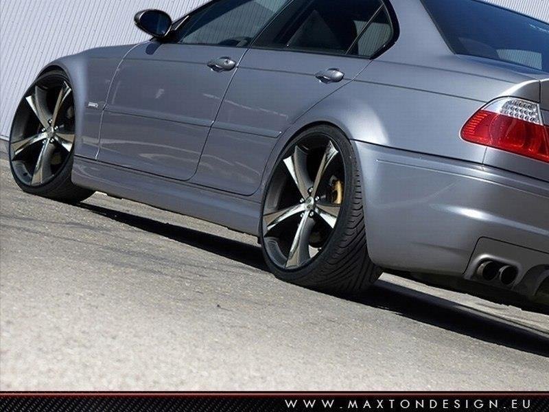 Боковые юбки BMW 3 E46 - 4-дверный седан <Внешний вид M3> MAXTON DESIGN BM-3-46-S1SA