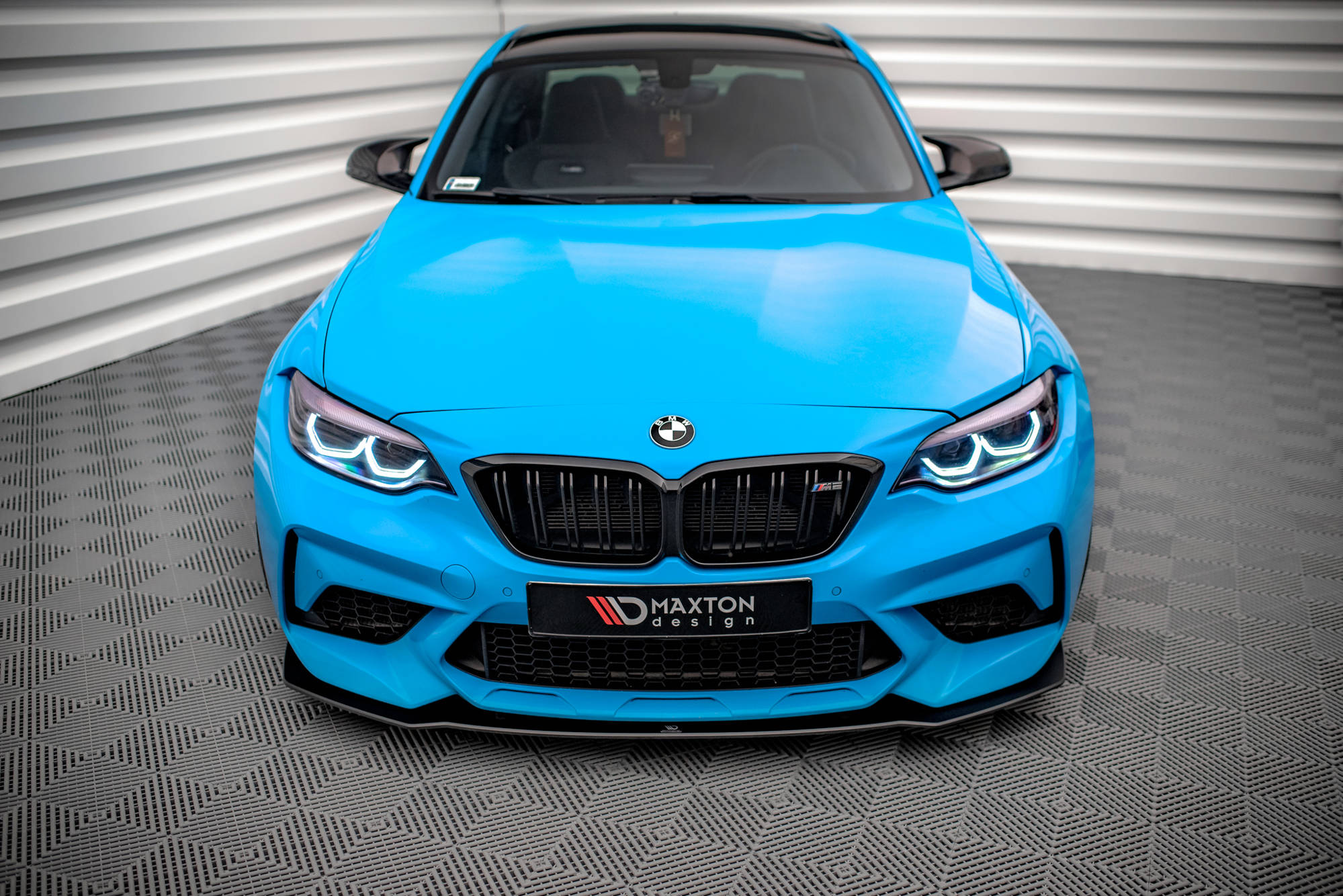 Передний сплиттер Street Pro для BMW M2 Competition F87 MAXTON DESIGN BM287MCOMPCNC-FD1B