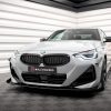 Передний сплиттер Street Pro + брызговики для BMW 2 Coupe M-Pack / M240i G42 MAXTON DESIGN BM242MPACKCNC-FD1B+FSF1G