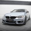 Передний сплиттер Street Pro + брызговики для BMW 4 Coupe / Gran Coupe / Cabrio M-Pack F32 / F36 / F33 MAXTON DESIGN BM4F32MPACKCNC-FD4B+FSF1G