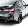 Задние боковые сплиттеры Street Pro V.3 для BMW M3 Седан / Универсал G80 / G81 MAXTON DESIGN BM380MCNC-RSD1BRB