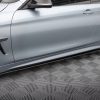 Накладки на пороги Street Pro для BMW 4 Coupe / Gran Coupe / Cabrio M-Pack F32 / F36 / F33 MAXTON DESIGN BM4F32MPACKCNC-SD2B
