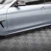 Боковые юбки Street Pro, диффузоры и накладки для BMW 4 Coupe / Gran Coupe / Cabrio M-Pack F32 / F36 / F33 MAXTON DESIGN BM4F32MPACKCNC-SD2B+SF1G